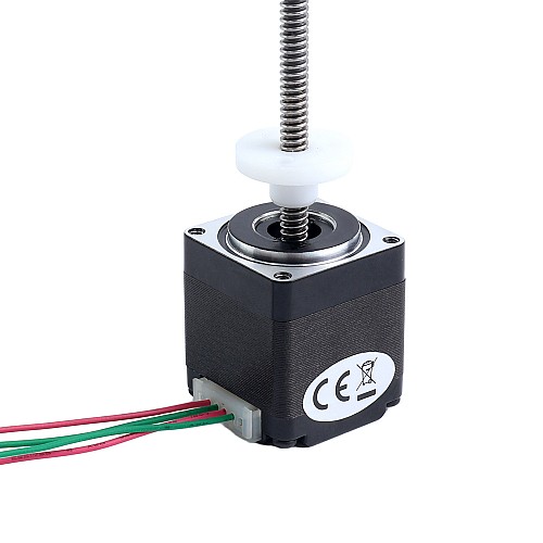 NEMA 11 External Acme Linear Stepper Motor 0.42A 32mm Stack Screw Lead 1.27mm(0.05") Lead Length 150mm - 11E13S0424FD4-150RS | StepperOnline UK