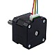 Nema 17 External 34mm Stack 0.4A Lead 8mm(0.31496") Length 32mm - 17E13S0404MB4-032RB | StepperOnline UK