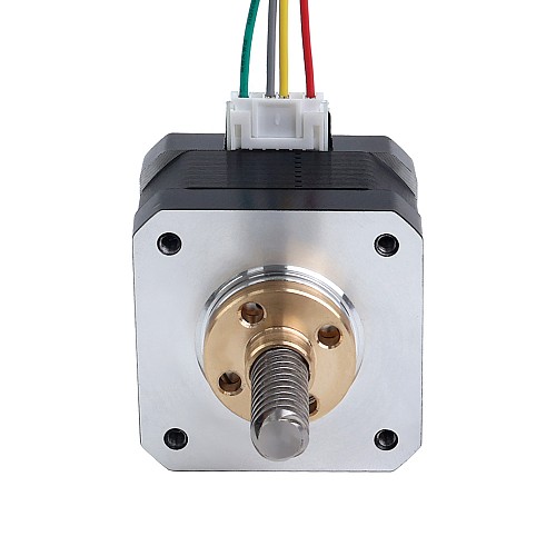 Nema 17 External 34mm Stack 0.4A Lead 8mm(0.31496") Length 32mm - 17E13S0404MB4-032RB | StepperOnline UK