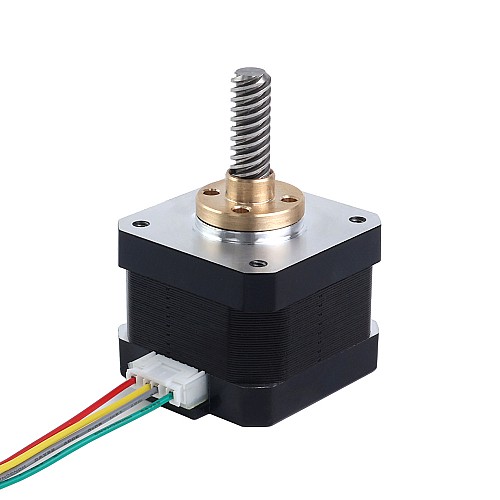 Nema 17 External 34mm Stack 0.4A Lead 8mm(0.31496") Length 32mm - 17E13S0404MB4-032RB | StepperOnline UK