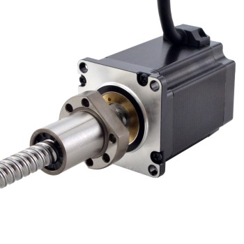 NEMA 23 External Ball Screw Linear Stepper Motor 4.0A 76mm Stack Screw Lead 10mm(0.3937") Lead Length 200mm