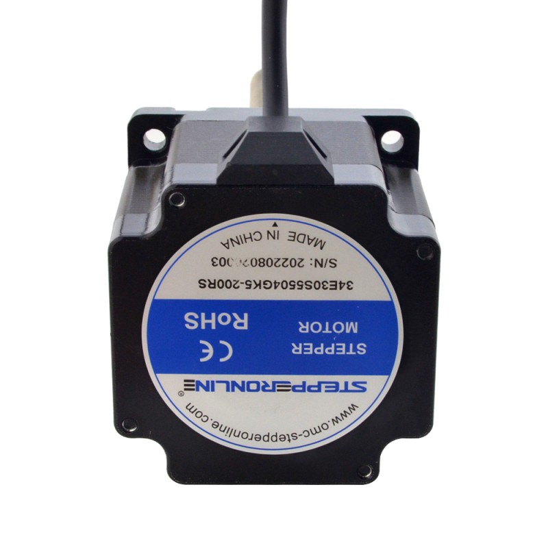 NEMA 34 External Acme Linear Stepper Motor 5.5A 76mm Stack Screw Lead 2.54mm(0.1) Lead Length 200mm - 34E30S5504GK5-200RS | StepperOnline UK