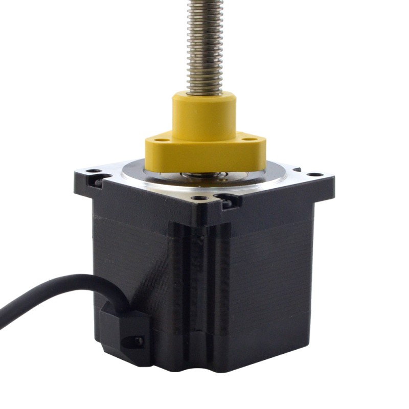 NEMA 34 External Acme Linear Stepper Motor 5.5A 76mm Stack Screw Lead 2.54mm(0.1) Lead Length 200mm - 34E30S5504GK5-200RS | StepperOnline UK