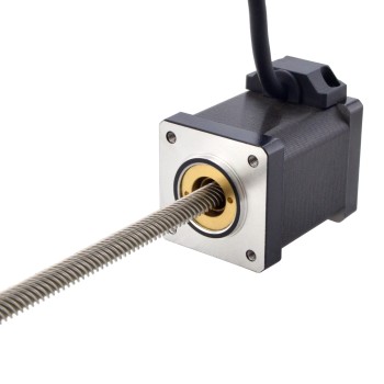 CN On Sale - NEMA 14 Non-Captive Linear Stepper Motor 1.5A 47mm Stack Screw Lead 12.7mm(0.5") Lead Length 200mm
