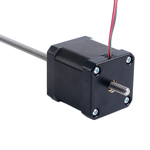 Nema 17 Non-captive 48mm Stack 2.6A Lead 2.4384mm(0.096") Length 250mm - 17N19S2604JE4-250RS | StepperOnline UK