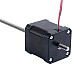 Nema 17 Non-captive 48mm Stack 2.6A Lead 2.4384mm(0.096") Length 250mm - 17N19S2604JE4-250RS | StepperOnline UK