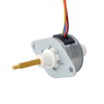 Φ25.2x15mm PM Captive Linear Stepper Motor 0.5A Lead 1.22mm/0.048" Travel 13.5mm