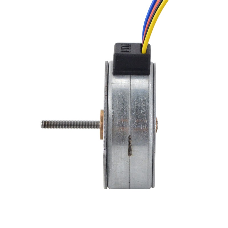 Φ42x16.5mm PM External Linear Stepper Motor 0.4A Lead 0.5mm/0.0197 Length 21mm - 42LN48S01-122 | StepperOnline UK