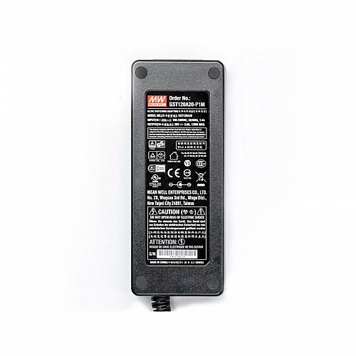 GST120A20-P1M  MEANWELL 120W 20VDC 6A 115/230VAC AC-DC Reliable Green Industrial Adaptor - GST120A20-P1M | StepperOnline UK