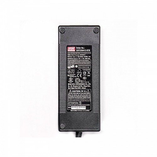 GST220A12-R7B MEANWELL 180W 12VDC 15A 115/230VAC AC-DC Reliable Green Industrial Adaptor - GST220A12-R7B | StepperOnline UK
