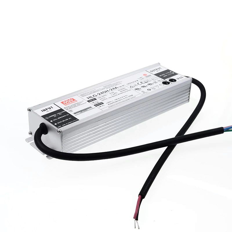 HLG-240H-24A MEANWELL 240W 10A 24V Constant Voltage + Constant Current LED Driver - HLG-240H-24A | StepperOnline UK