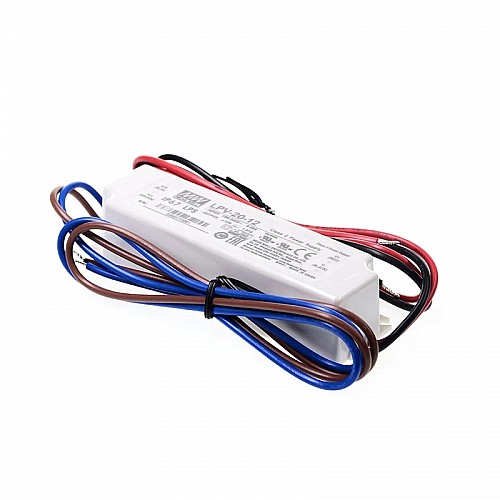 LPV-20-12 MEANWELL 20W 1.67A 12V Single Output Switching Power Supply - LPV-20-12 | StepperOnline UK