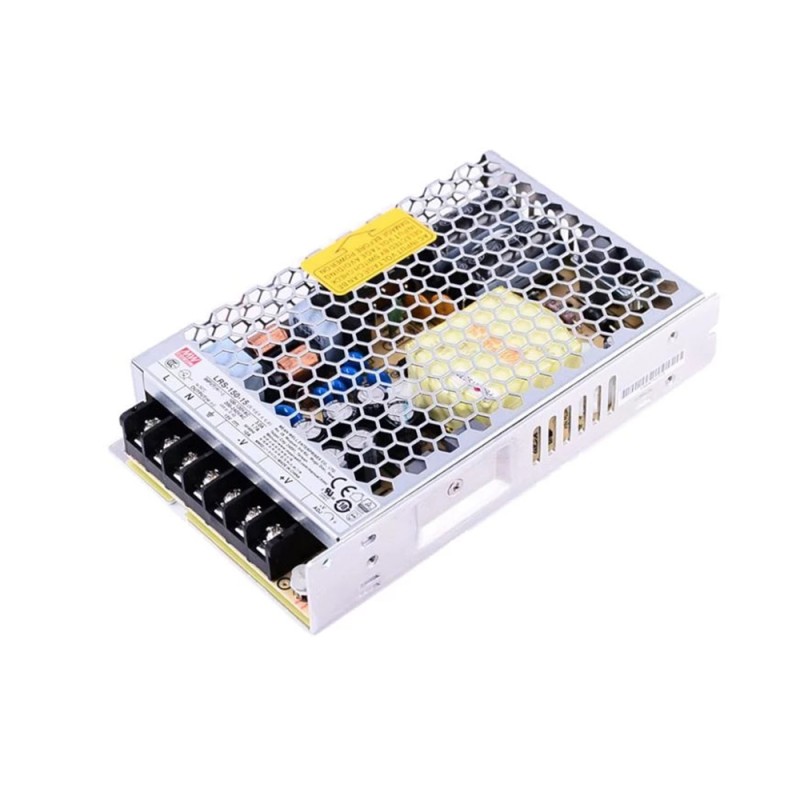 LRS-150-15 MEANWELL 150W 15VDC 10A 115/230VAC Enclosed Switching Power Supply - LRS-150-15 | StepperOnline UK