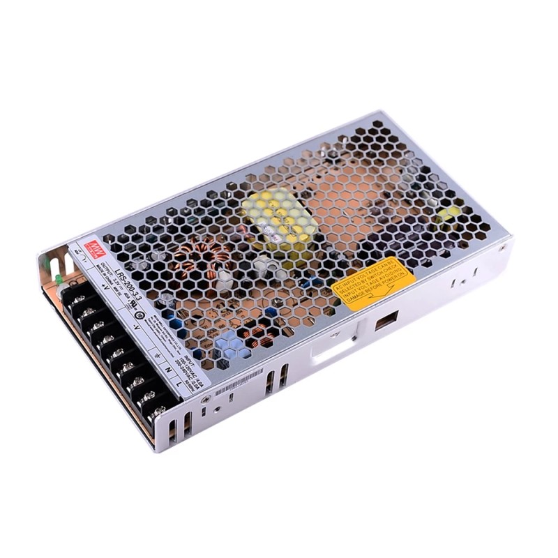LRS-200-3.3 MEANWELL 132W 3.3VDC 40A 115/230VAC Enclosed Switching Power Supply - LRS-200-3.3 | StepperOnline UK