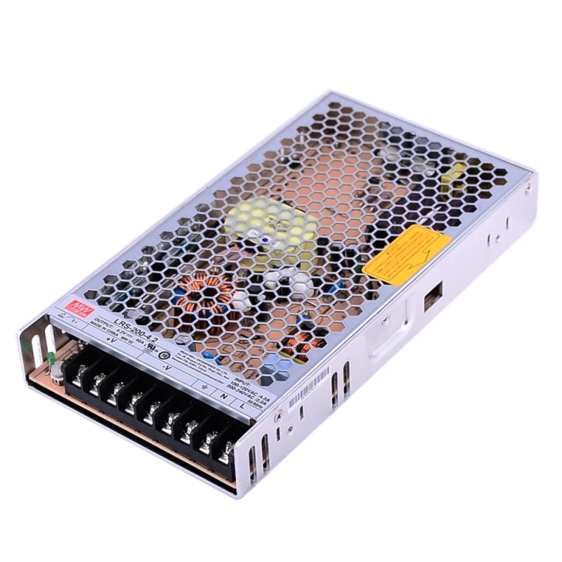 LRS-200-4.2 MEANWELL 168W 4.2VDC 40A 115/230VAC Enclosed Switching Power Supply - LRS-200-4.2 | StepperOnline UK