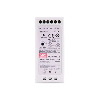 CN On Sale - MDR-40-12 MEANWELL 40W 12VDC 3.33A 115/230VAC DIN Rail Power Supply CN On Sale - MDR-40-12 MEANWELL 40W 12VDC 3.33A 115/230VAC DIN Rail Power Supply