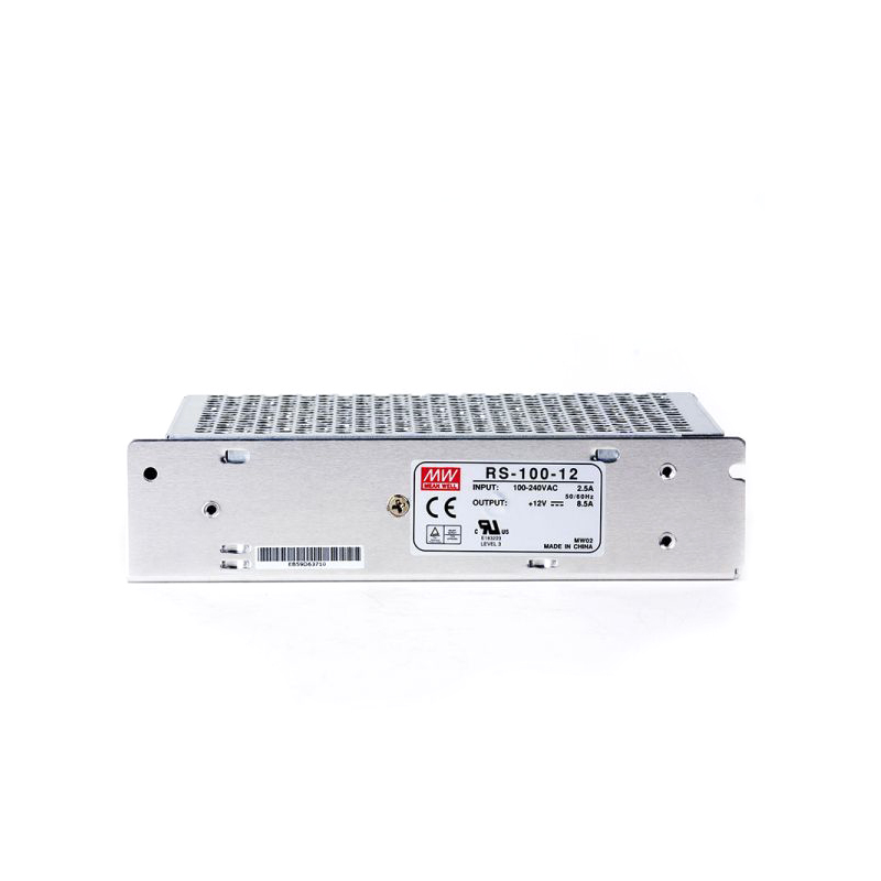 RS-100-12 MEANWELL 102W 8.5A 12V Single Output Switching Power Supply - RS-100-12 | StepperOnline UK