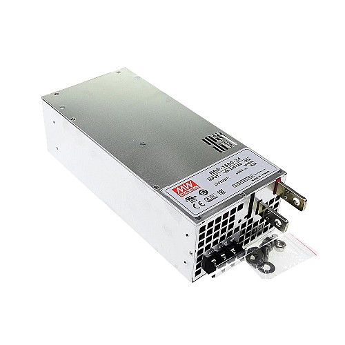 RSP-1500-24 MEANWELL 1512W 24VDC 63A 115/230VAC Power Supply With Single Output - RSP-1500-24 | StepperOnline UK