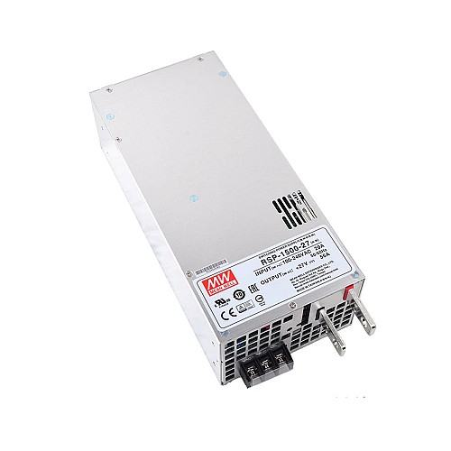 RSP-1500-27 MEANWELL 1512W 27VDC 56A 115/230VAC Power Supply With Single Output - RSP-1500-27 | StepperOnline UK