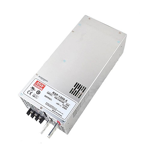 RSP-1500-5 MEANWELL 1200W 5VDC 240A 115/230VAC Power Supply With Single Output - RSP-1500-5 | StepperOnline UK