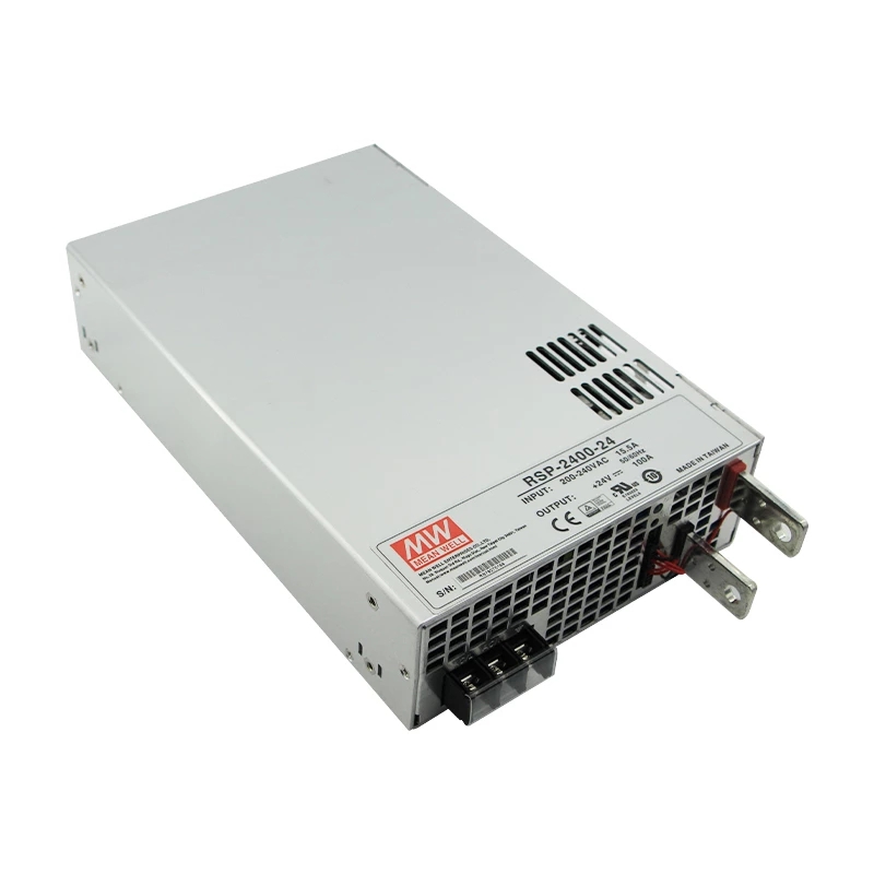 RSP-2400-24 MEANWELL 2400W 24VDC 100A 180/230VAC Power Supply With Single Output - RSP-2400-24 | StepperOnline UK
