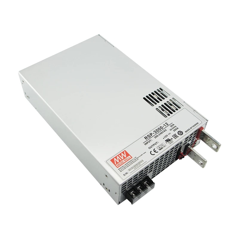 RSP-3000-12 MEANWELL 2400W 12VDC 200A 180/230VAC Power Supply With Single Output - RSP-3000-12 | StepperOnline UK