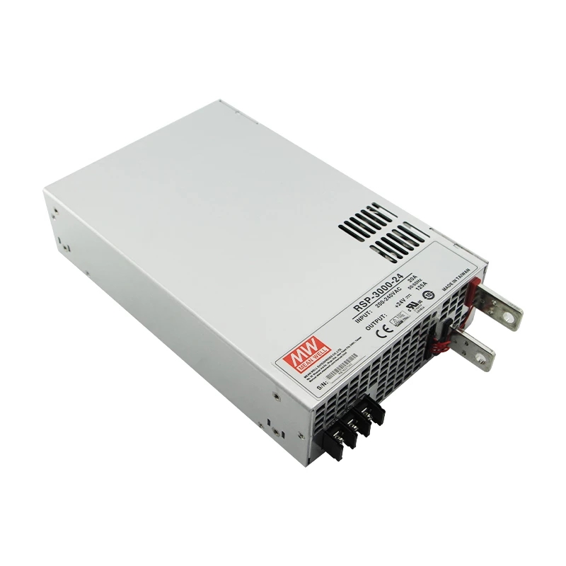 RSP-3000-24 MEANWELL 3000W 24VDC 125A 180/230VAC Power Supply With Single Output - RSP-3000-24 | StepperOnline UK