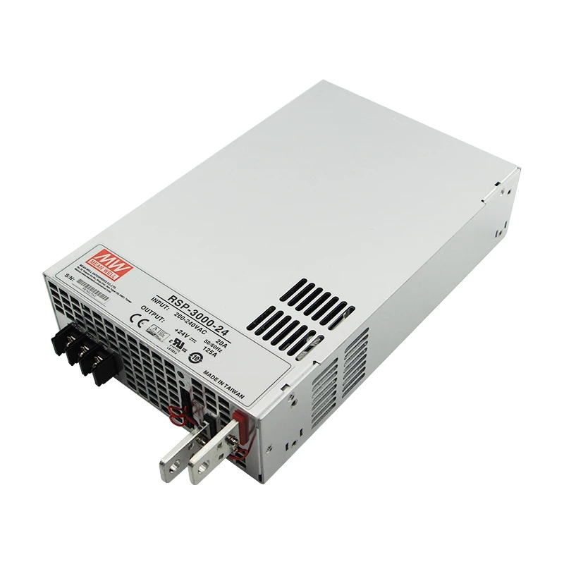 RSP-3000-24 MEANWELL 3000W 24VDC 125A 180/230VAC Power Supply With Single Output - RSP-3000-24 | StepperOnline UK