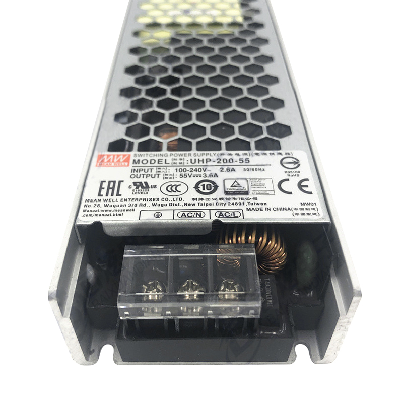 UHP-200-55 MEANWELL 201.6W 55VDC 3.6A 115/230VAC Slim Type With PFC Switching Power Supply - UHP-200-55 | StepperOnline UK