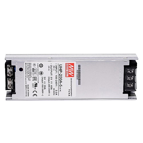 UHP-200A-5 MEANWELL 200W 5VDC 40A 115/230VAC Slim Type With PFC Switching Power Supply - UHP-200A-5 | StepperOnline UK