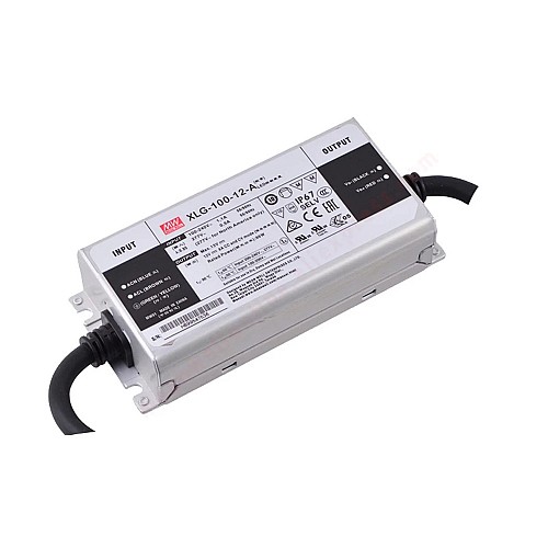 XLG-100-12-A MEANWELL 96W 12VDC 8A 115/230VAC Constant Power Mode LED Driver - XLG-100-12-A | StepperOnline UK