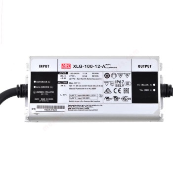 XLG-100-12-A MEANWELL 96W 12VDC 8A 115/230VAC Constant Power Mode LED Driver