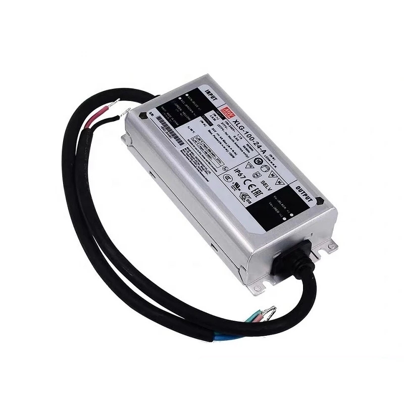 XLG-100-24-A MEANWELL 96W 24VDC 4A 115/230VAC Constant Power Mode LED Driver - XLG-100-24-A | StepperOnline UK