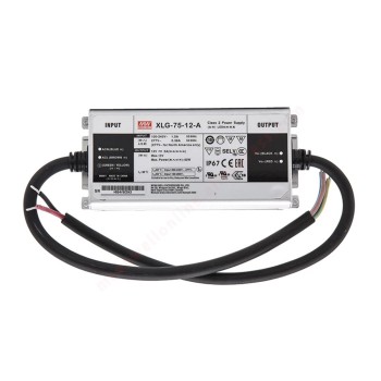 XLG-75-12-A MEANWELL 60W 12VDC 5A 115/230VAC Constant Power Mode LED Driver