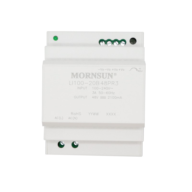 100W 15V 6.5A 85-264VAC/120-370VDC DIN Rail Switching Power Supply - LI100-20B15PR3 | StepperOnline UK