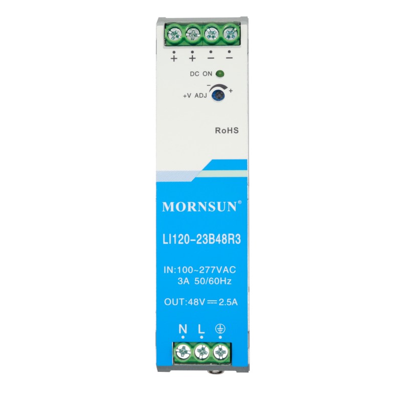 120W 48V 2.5A 85-305VAC/120-430VDC DIN Rail Switching Power Supply - LI120-23B48R3 | StepperOnline UK