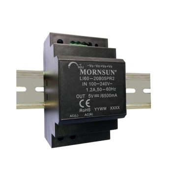 60W 12V 4.5A 85-264VAC/120-370VDC DIN Rail Switching Power Supply