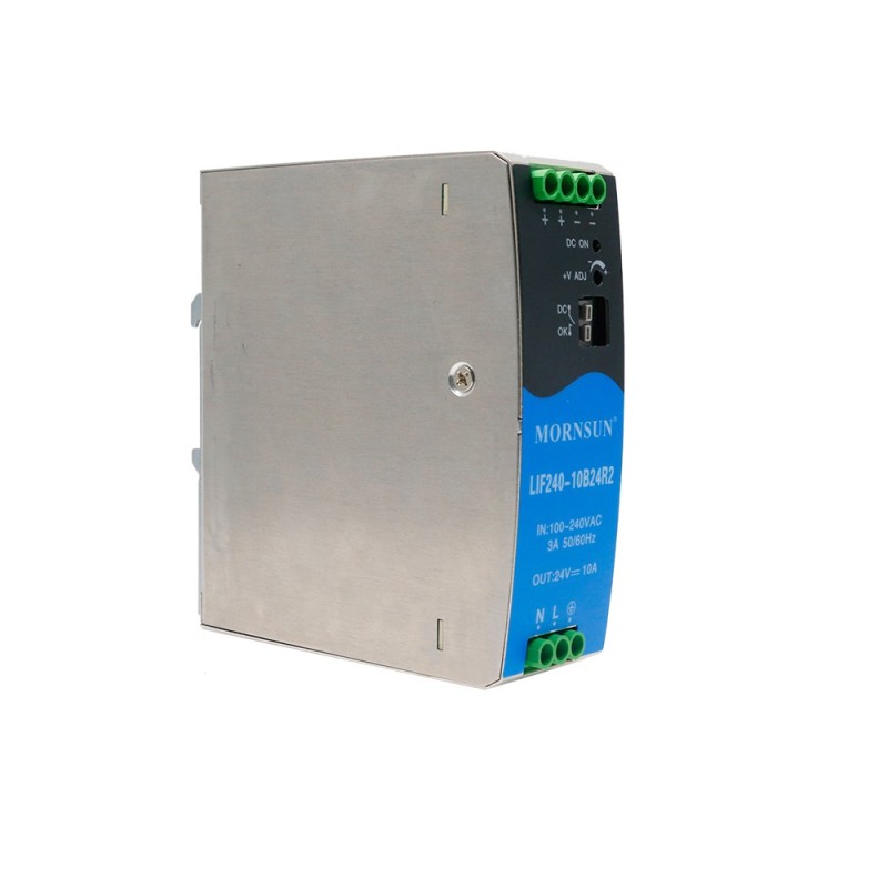 120W 55V 2.2A 85-264VAC/120-370VDC DIN Rail Switching Power Supply with PFC Function - LIF240-10B55R2 | StepperOnline UK