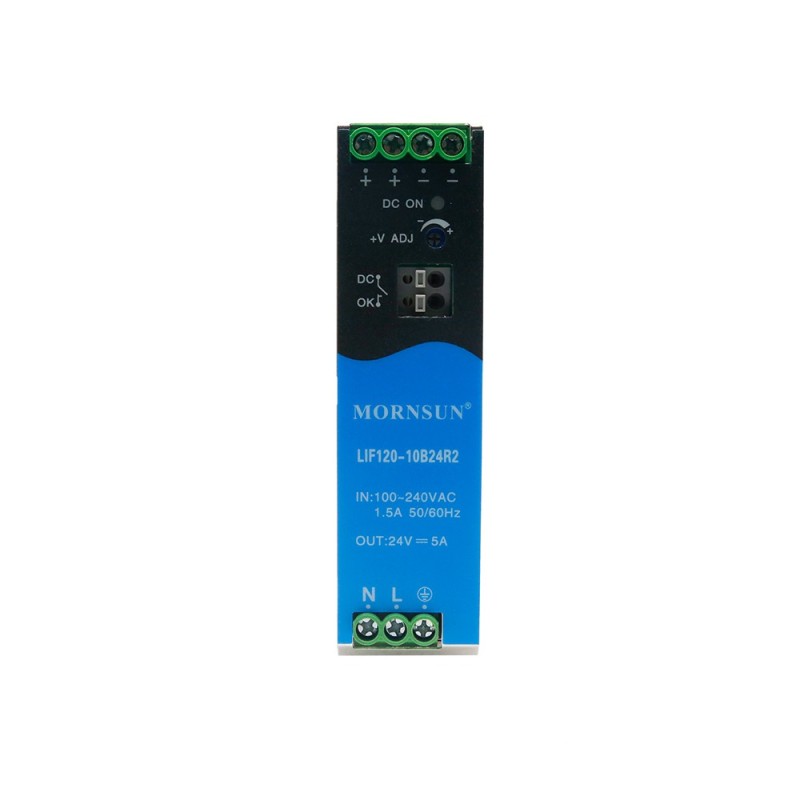 120W 55V 2.2A 85-264VAC/120-370VDC DIN Rail Switching Power Supply with PFC Function - LIF240-10B55R2 | StepperOnline UK