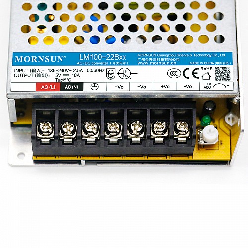 100W 36V 2.8A 165-264VAC/200-370VDC Switching Power Supply - LM100-22B36 | StepperOnline UK