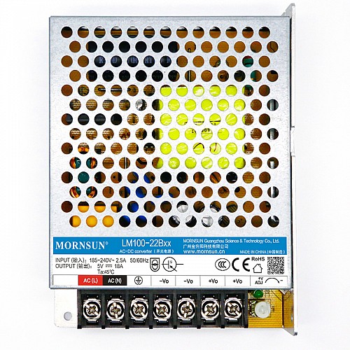 100W 36V 2.8A 165-264VAC/200-370VDC Switching Power Supply - LM100-22B36 | StepperOnline UK