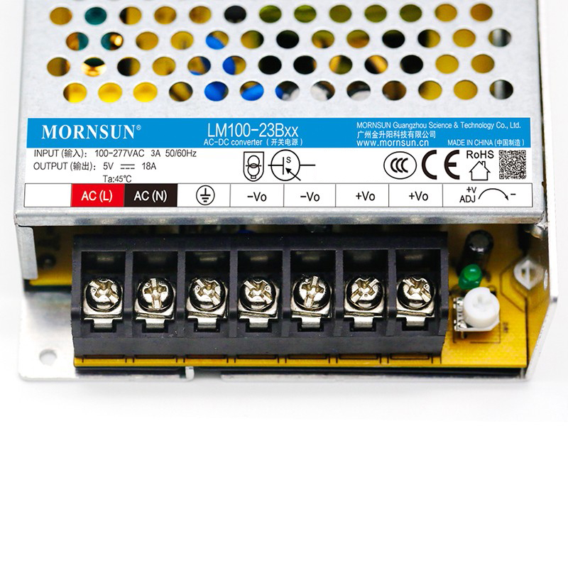 100W 24V 4.5A 85-305VAC/120-430VDC Switching Power Supply - LM100-23B24 | StepperOnline UK