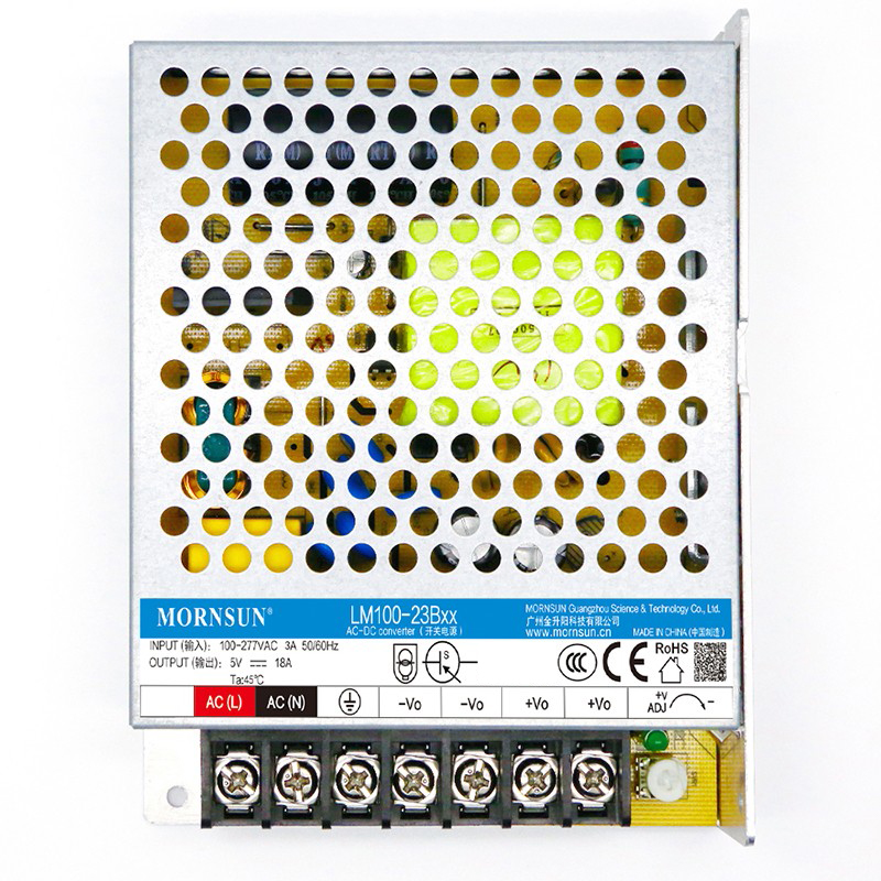 100W 24V 4.5A 85-305VAC/120-430VDC Switching Power Supply - LM100-23B24 | StepperOnline UK