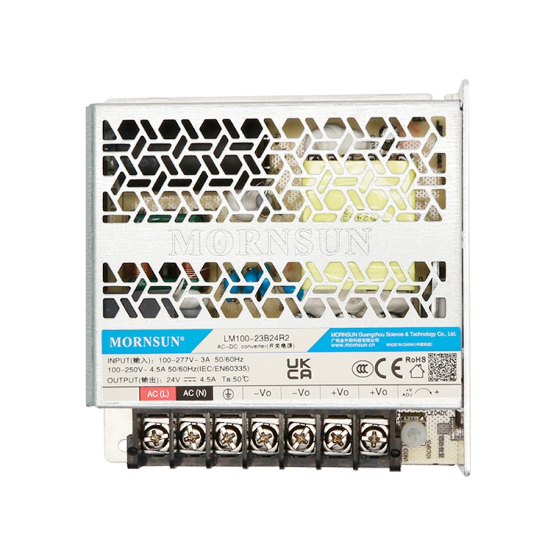 100W 24V 4.5A 80-305VAC/100-430VDC Switching Power Supply - LM100-23B24R2 | StepperOnline UK