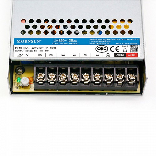 350W 12V 29.0A 176-264VAC/240-370VDC Switching Power Supply - LM350-12B12 | StepperOnline UK
