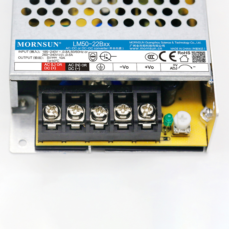 50W 36V 1.45A 165-264VAC/180-370VDC Switching Power Supply - LM50-22B36 | StepperOnline UK