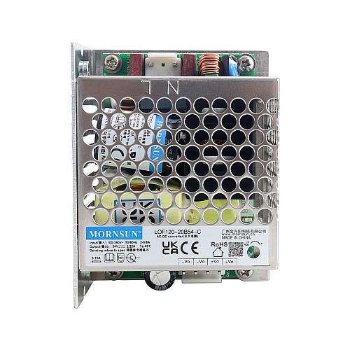 120W 54V 2.22A 85-264VAC/120-370VDC Switching Power Supply with PFC Function & Natural & Forced Cooling - LOF120-20B54-C | StepperOnline UK