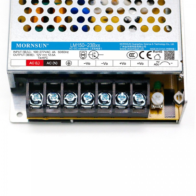 150W 24V 6.5A 85-305VAC/120-430VDC Switching Power Supply - LM150-23B24 | StepperOnline UK