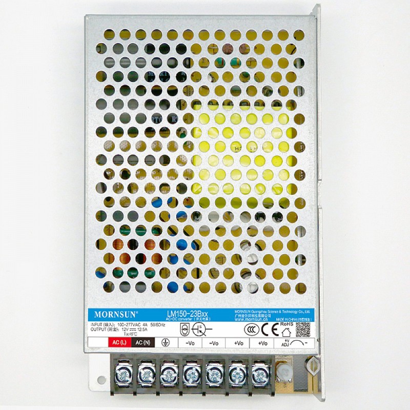150W 24V 6.5A 85-305VAC/120-430VDC Switching Power Supply - LM150-23B24 | StepperOnline UK