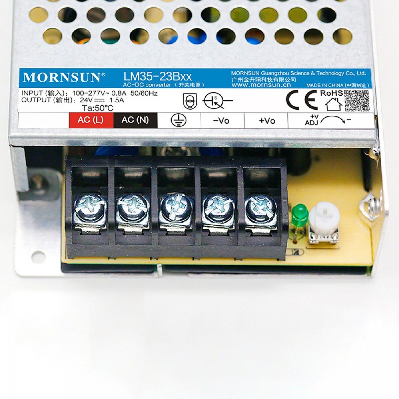 35W 12V 3.0A 85-305VAC/120-430VDC Switching Power Supply - LM35-23B12 | StepperOnline UK